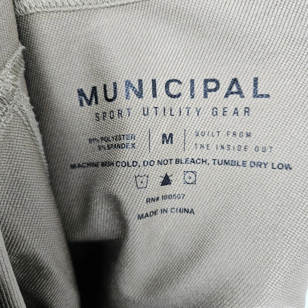 Municipal Sport Utility Gear Shorts Mens Medium Gym Workout Tan Athletic‎